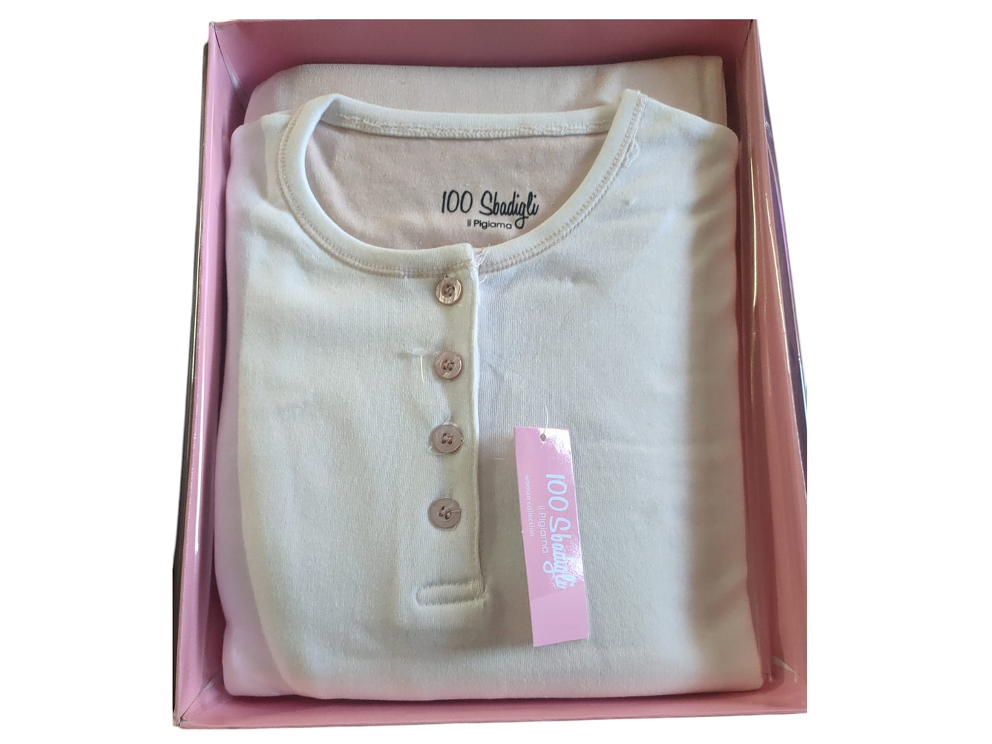 Pigiama Donna 100 Sbadigli (Normal Chiuso) in Caldo Cotone