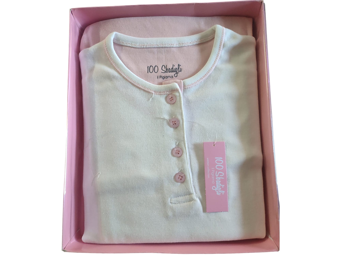 Pigiama Donna 100 Sbadigli (Normal Chiuso) in Caldo Cotone