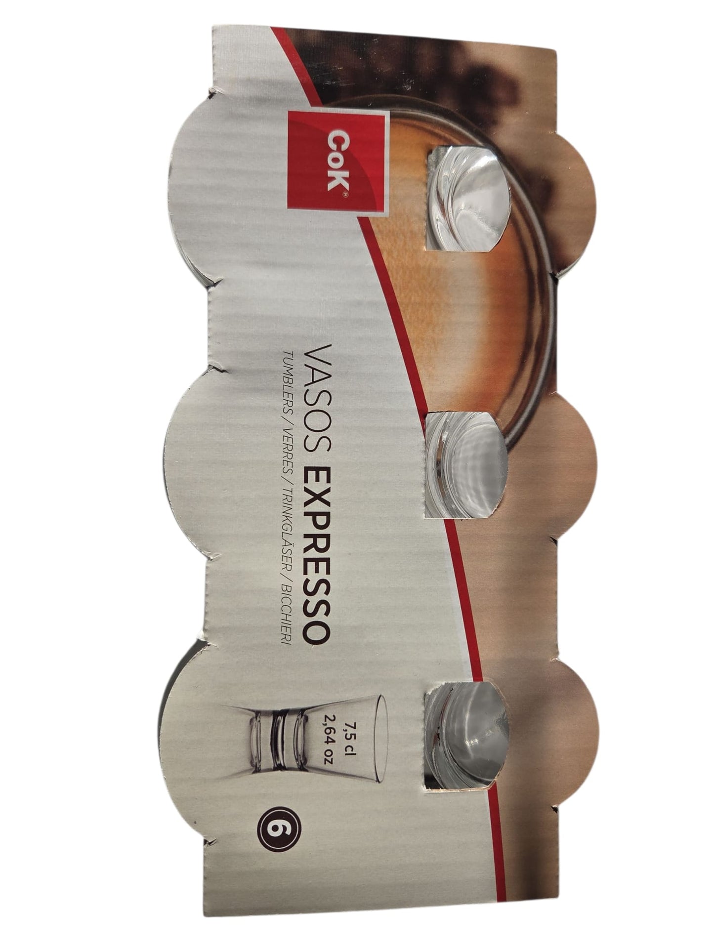 Cok - Tazzine per caffè alte di vetro