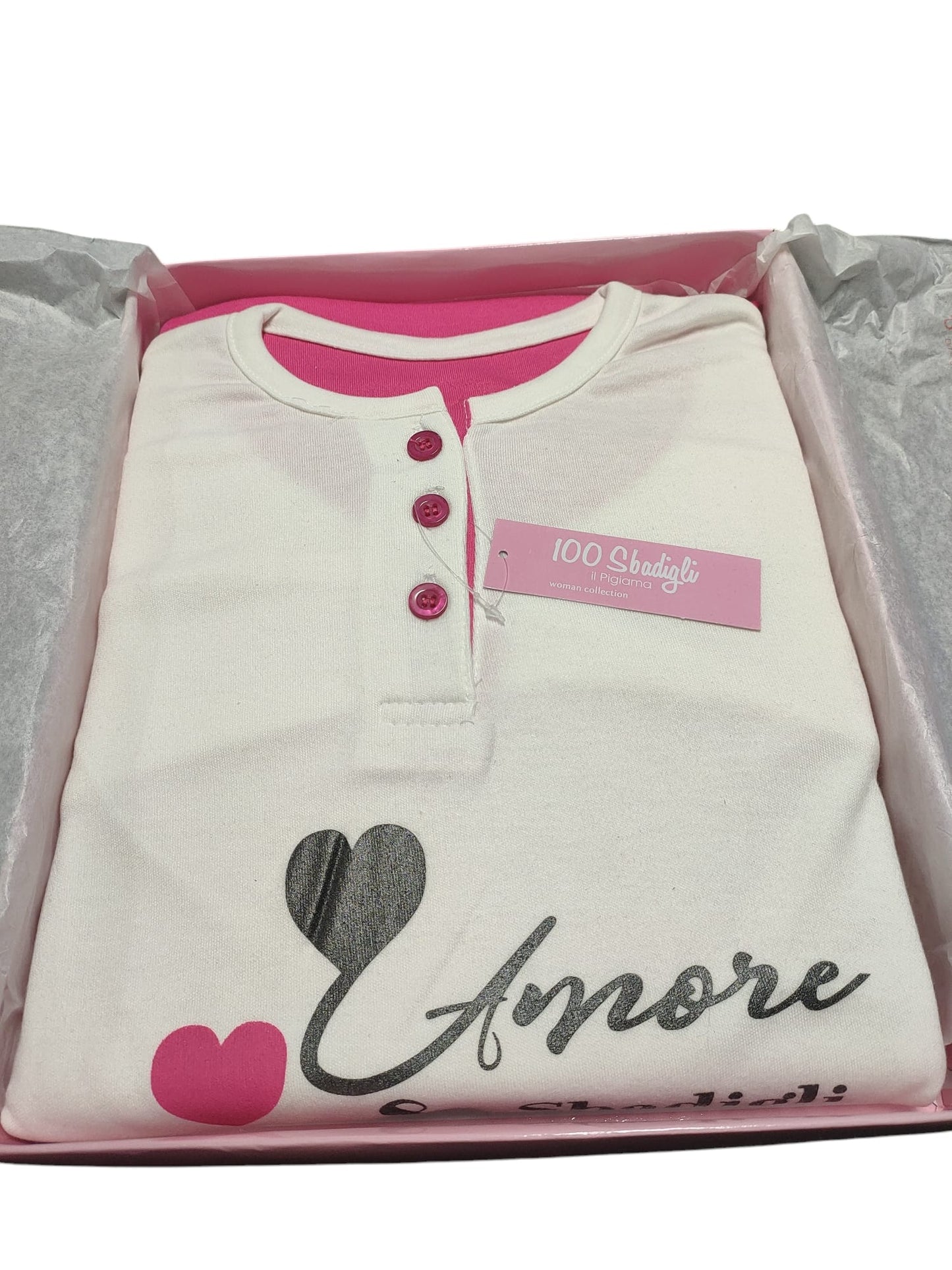Pigiama Donna 100 Sbadigli (Amore&Sbadigli) in Caldo Cotone